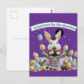 Chocolate Lover Easter Briefkaart (Voorkant / Achterkant)