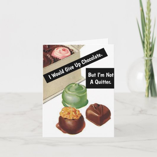 Chocolate Lover Funny Birthday Kaart (Voorkant)