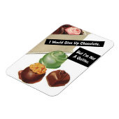 Chocolate Lover Funny  Kaart Magneet (Linkerzijde)