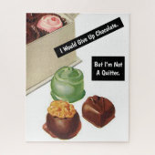 Chocolate Lover Funny Sarcastic Legpuzzel (Verticaal)