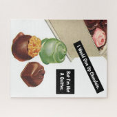 Chocolate Lover Funny Sarcastic Legpuzzel (Horizontaal)