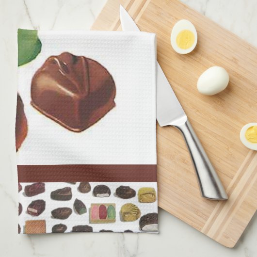 Chocolate Lover  Funny Sarcastic Theedoek (Quarter Fold)