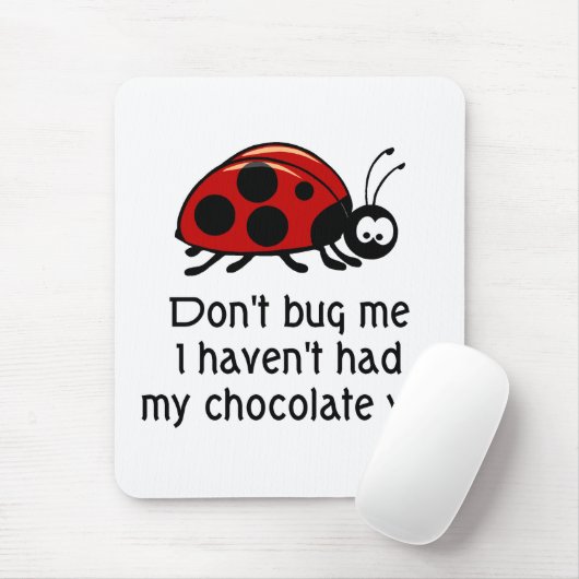 Chocolate Lover Ladybug Muismat (Met muis)