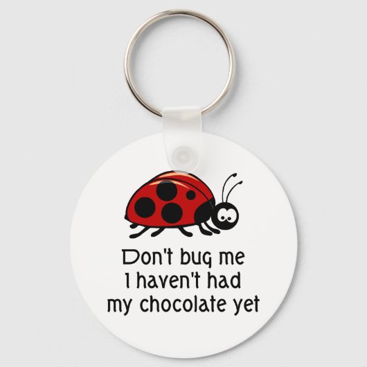 Chocolate Lover Ladybug Sleutelhanger (Voorkant)