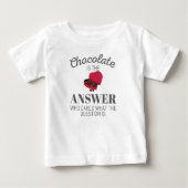 Chocolate Lover Quote Gift Chocolate is het antwoo (Voorkant)