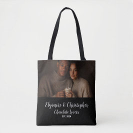 Chocolate Lovers Couple Established Photo Gift Tote Bag