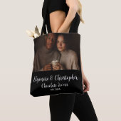 Chocolate Lovers Couple Established Photo Gift Tote Bag (Dichtbij)