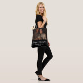 Chocolate Lovers Couple Established Photo Gift Tote Bag (Op model)