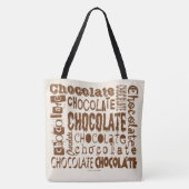 Chocolate Lovers Font Jumble Cross Body Bags Tote Bag (Achterkant)