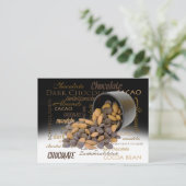 Chocolate Lovers Multilingual Typography Collage Briefkaart (Staand voorkant)