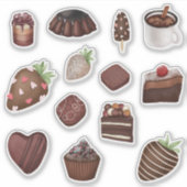Chocolate Lovers Sticker (Voorkant)