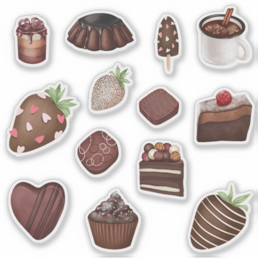 Chocolate Lovers Sticker (Voorkant)