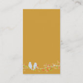 Chocolate+lovevogels op een tak/DIY-kleur Visitekaartje (Achterkant)