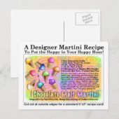 Chocolate Malt Ice Cream Martini Recept Briefkaart (Voorkant / Achterkant)