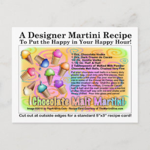 Chocolate Malt Ice Cream Martini Recept Briefkaart