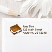 Chocolate Marshmallow Campfire Camp S'mores Smores Etiket (Insitu)