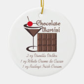Chocolate Martini Keramisch Ornament (Voorkant)