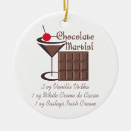 Chocolate Martini Keramisch Ornament