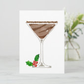 Chocolate Martini-uitnodigingen Kaart (Staand voorkant)