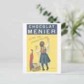 Chocolate Menier Ad Briefkaart (Staand voorkant)