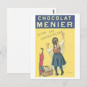 Chocolate Menier Ad Briefkaart (Voorkant / Achterkant)