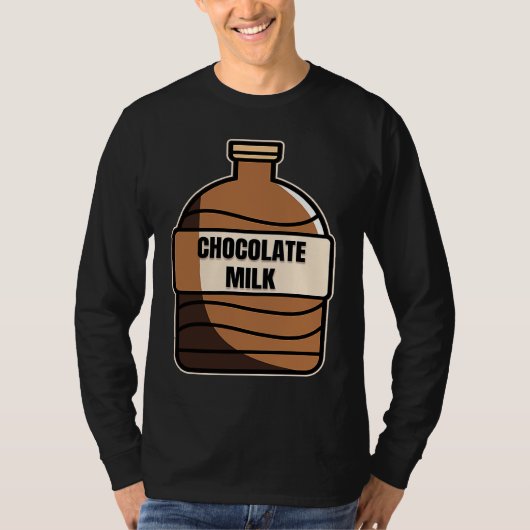 Chocolate Milk Costume Food Eater Graphic T-shirt (Voorkant)