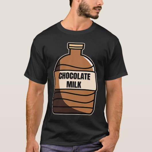 Chocolate Milk Costume Food Eater Graphic T-shirt (Voorkant)