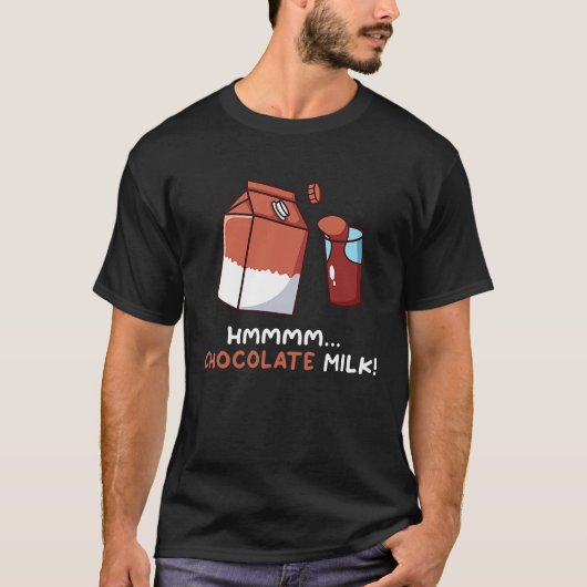 Chocolate Milk  Food  Eater Graphic T-shirt (Voorkant)