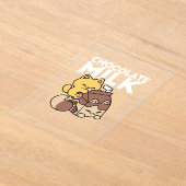 Chocolate Milk Sipping on Bliss – Kawaii Cat Food  Acryl Uitnodigingen (Laagn)