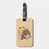 Chocolate Milk Sipping on Bliss – Kawaii Cat Food  Bagagelabel (Achterkant verticaal)