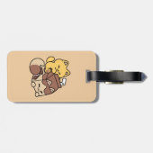 Chocolate Milk Sipping on Bliss – Kawaii Cat Food  Bagagelabel (Achterkant horizontaal)