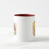 Chocolate Milk Sipping on Bliss – Kawaii Cat Food  Mok (Midden)