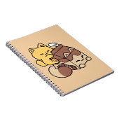 Chocolate Milk Sipping on Bliss – Kawaii Cat Food  Notitieboek (Rechterzijde)