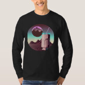 Chocolate Milk Synthwave 80s Retrowave Aesthetic   T-shirt (Voorkant)