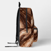 Chocolate Milkshake Marble Texture Bedrukte Rugzak (Links)