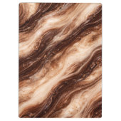 Chocolate Milkshake Marble Texture Klembord (Achterkant)