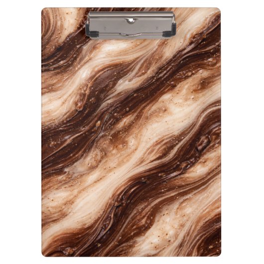 Chocolate Milkshake Marble Texture Klembord (Voorkant)