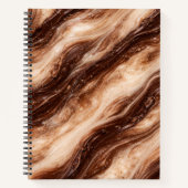 Chocolate Milkshake Marble Texture Notitieboek (Voorkant)