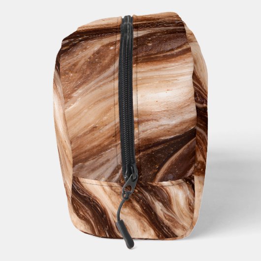Chocolate Milkshake Marble Texture Toilettasje (Rechts)