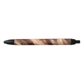 Chocolate Milkshake Marble Texture Zwarte Inkt Pen (Voorkant)