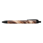 Chocolate Milkshake Marble Texture Zwarte Inkt Pen (Bovenkant)