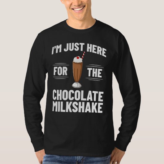 Chocolate Milkshake Milk Choco Shake Drink T-shirt (Voorkant)