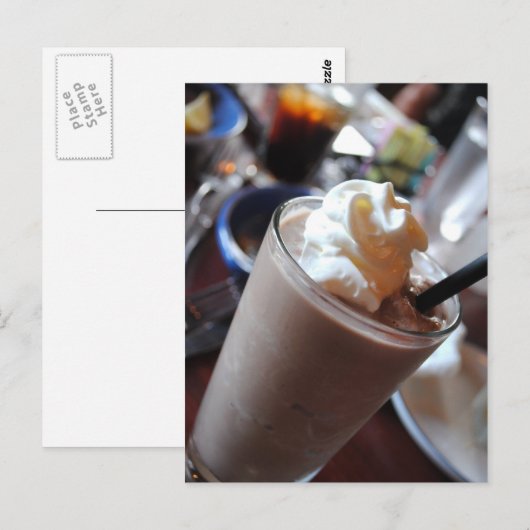 Chocolate Milkshake Post Card Briefkaart (Voorkant / Achterkant)