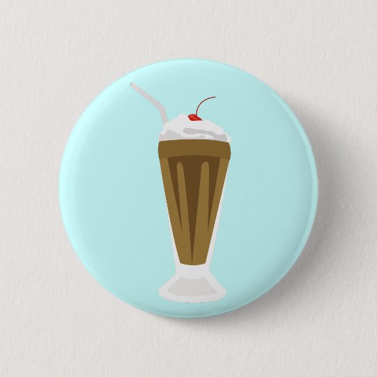 Chocolate Milkshake Ronde Button 5,7 Cm (Voorkant)