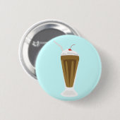 Chocolate Milkshake Ronde Button 5,7 Cm (Voorkant /achterkant)