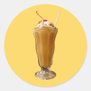 Chocolate Milkshake Ronde Sticker