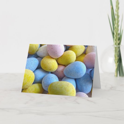 Chocolate Mini Eggs Feestdagen Kaart (Voorkant)