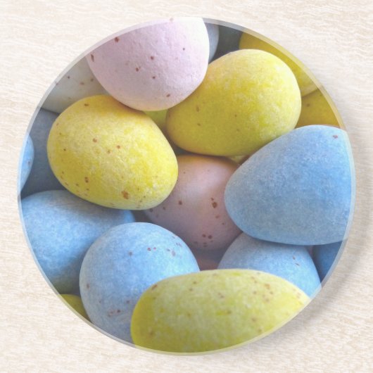 Chocolate Mini Eggs Zandsteen Onderzetter (Voorkant)