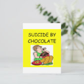 CHOCOLATE-minnaar Briefkaart (Staand voorkant)