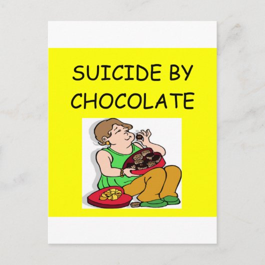 CHOCOLATE-minnaar Briefkaart (Voorkant)